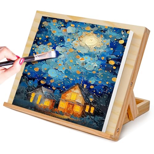 Easel for Painting Tabletop Table Easel 13 4/5 by 11 2/5 in | Adjustable Angle Art Easels for Painting Art Supplies for Adults Student Artist