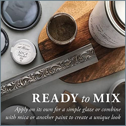 AMY HOWARD AT HOME - Glazed Over - Finishing Glaze For Faux Painting - Water-Based Clear Glazing Paint Medium for Custom Finishes On Wood, Metal, Fabric, Canvas, Walls and More - 32 OZ