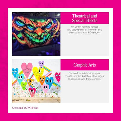 DayGlo Acrylic Latex Filteray UV Clear Coat for use with Screamin' SRX paints, Quart - style: QT-Quart