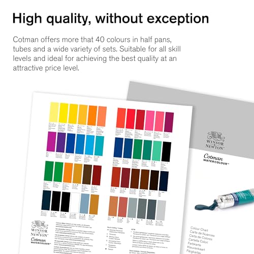 Winsor & Newton Cotman Watercolor Paint, 8ml (0.27-oz) Tube, Cadmium Red Pale Hue - color: Cadmium Red Pale Hue, style: 0.27-oz Tube