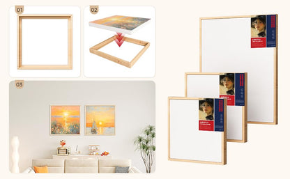 HANSILK 1pk Framed Canvas Wall Art - Mother's Day Gifts, 16x20 Inch Blank Canvas with Wood Frame | DIY Custom Painting Kit for Couples, Home Décor & Romantic Handmade Crafts - size: 16*20-1