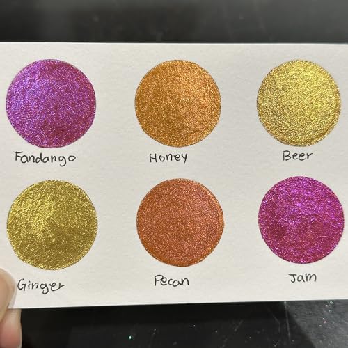 IUILE Handmade Watercolor Paints - Fell In Love Half Pan Set (6 colors) - color: Fell In Love