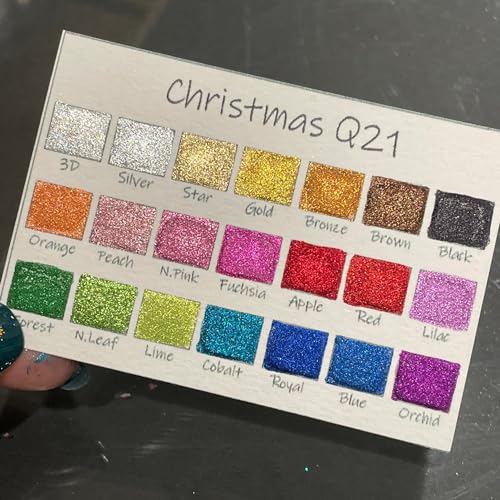 IUILE Handmade Watercolor Paints - Christmas Quarter Pan Set (21 colors) - color: Christmas