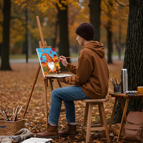 Sherr 24 Pcs Pre Drawn Canvas for Painting Adult Pre Printed Canvas Bulk Sip and Paint Kit Stretched Panels Paint Set for Theme Valentine Painting Night Party Favor(Autumn,8 x 10 Inch) - size: 8 x 10 Inch, style: Autumn