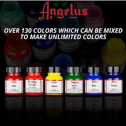 Angelus Acrylic Leather Paint Gold 1oz - color: Metallic Gold