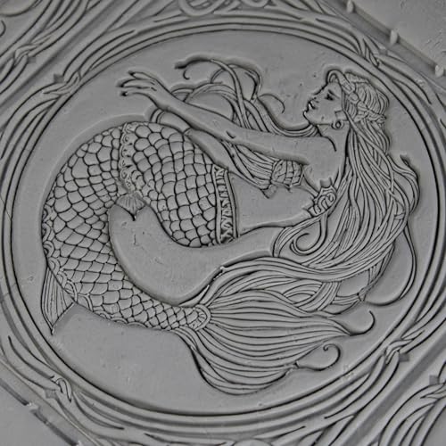 Mermaid Clay Texture Roller 4" for Polymer Clay - color: Mermaid Roller