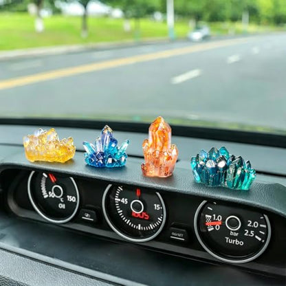 11 PCS Crystal Cluster Resin Mold Quartz Rock Silicone Molds,Different Shapes Epoxy Resin Molds DIY Gem Stone Jewerly, Candle,Soap,Clay