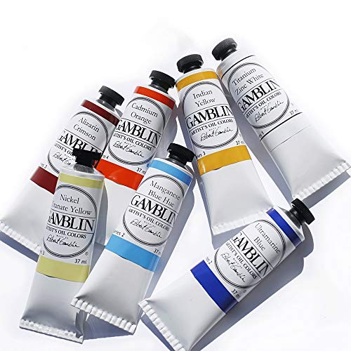 Gamblin Artist Oil Color Paint - Professional Curated Collection of 18 Assorted Colors - 37ml Tubes - size: 1.25 Fl Oz (Pack of 18)