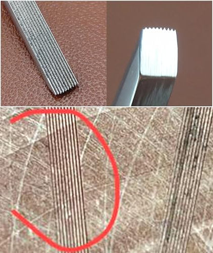 1pc D4 10-lines Printmaking Print Copperplate Woodcut Resin Board Engrave Etching Carving Palm Grip Push Out Multiple Line Gravers Scorpers Burins Knife Tools