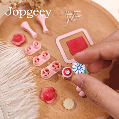 Stud Post Embedding Tool Set for Polymer Clay Earring, 3D Print Polymer Clay Tools for Clay Jewelry, Earring Post Embedder Tool, Easy to Use and Store