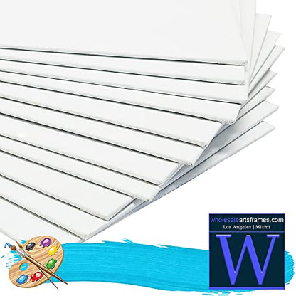 18x24 White Canvas Boards for Painting Bulk 100 Pack.Paint Canvases for Painting Art.Artist Blank Canvases for Painting 18x24 Canvas Panels.Quality Acid Free Primed Canvas Boards for Acrylic,Oil etc - size: 18x24 White