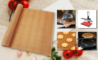 Easy Heat Press Mat 12x12 with Teflon Sheets 12x16 Inch 3 Pack - size: 12X12 with teflon