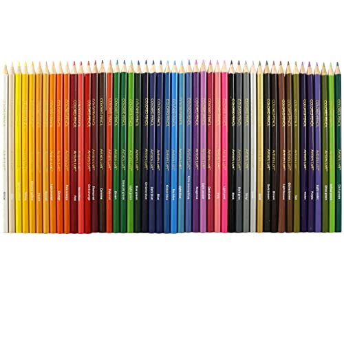 48 Assorted Colored Pencils by Artist's Loft - Use for Coloring, Drawing, Illustration, and Sketching - 1 Pack - size: 1 Count (Pack of 48)