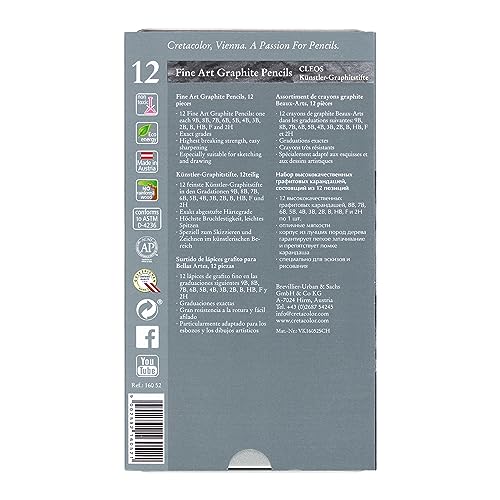Cretacolor Fine Art Graphite Set, Set of 12