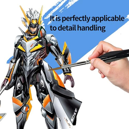 11PCs Miniature Detail Paint Brushes Set with Triangular Handles, Made Nylon bristles. Ideal for DIY Projects Including Watercolor, face Painting, Acrylic, Oils, Paint by Numbers, 40K(Black)