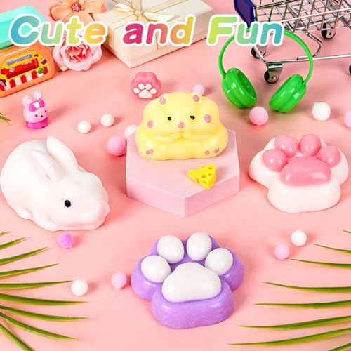 Taba Squishy Kit 18OZ Rubber Kit with Guided, No Odor and Faster Fully Cures, FuFu Squishy Kit with Mold Flocking Powder Stress Relief Entertainment