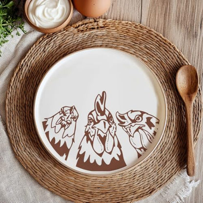2 Sheets Chicken Pattern Silkscreen Stencil, Farm Animal Painting Stencils Templates Reusable Self-Adhesive Silk Screen Printing for Wall Border Wood Fabric Home Craft Decor - style: Farm Animal