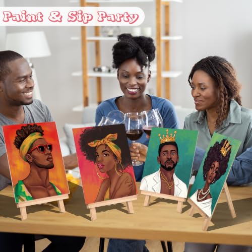 16 Pcs Pre Drawn Canvas for Painting for Adults Sip and Paint Kit | Pre Printed Canvas to Paint DIY Art Party Supplies Couples Date Night Girls Night (Couples, 8x10 in) - size: 8x10 in, style: Couples