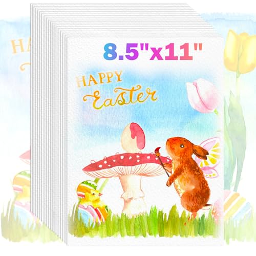 8.5"x11" Watercolor Paper, Loose Drawing Paper, 140lb/300gsm Water Color Paper for Drawing, Coloring, Painting, Sketching, Crafting, Art Office School Supplies for Kids Adults, Valentine Gift Card - size: 8.5" x 11", 20 sheets, style: loose watercolor dra