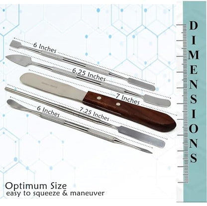 A2ZScilab - Stainless Steel Spatula Wax & Clay Sculpting Tool Carver Set, Carving Pottery Tools - Sculpture Shaper Polymer Modeling Tools for Clay, Pottery, Ceramics Artwork & Holiday Crafts (5PC) - style: 5PC