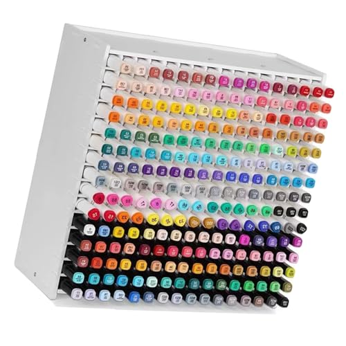 45/81 Slots Tilted Marker Storage Holders Marker Storage Organizers for Artists Students and Desk Accessories - color: 240 holes