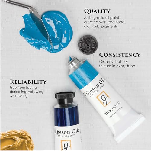 Jack Richeson & Co, Shiva Series Oil Paint Set - Introductory Set 6 Colors