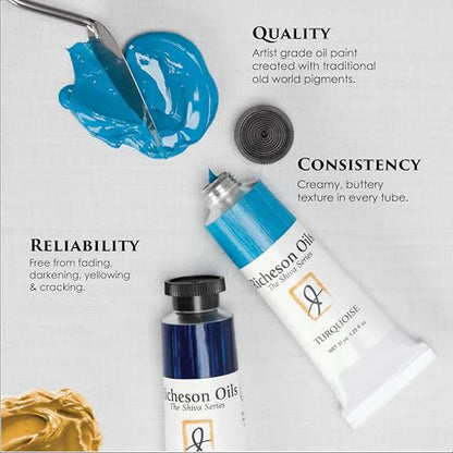 Jack Richeson & Co, Shiva Series Oil Paint Set - Introductory Set 6 Colors