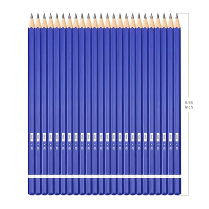 XDT#4B Drawing Pencils 24 Piece Set, Pro Art Graphite Sketching&Shading Supplies, Ideal For Kid Beginner Student Adults Artist - color: 4B 24 Pc Set