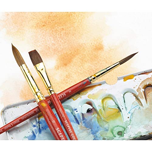 Winsor & Newton Sceptre Gold II Series 101 Short Handle Brush - Round #0 - size: #0, style: Round