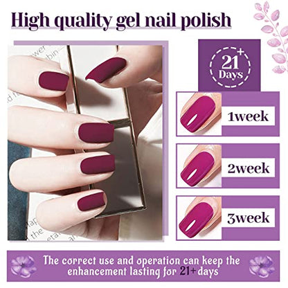 JODSONE 32+4 Pcs Gel Nail Polish Kit Soak Off Gel Polish Set Glitter Gel Nail Kit Nail Art Salon DIY at Home Manicure Kit - color: B04