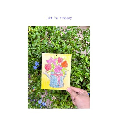 Piatoeke 16PCS 5.9×4.7in Unfinished Wood Craft to Paint, Fun Things to Paint and Hang,Wooden Flower Cutouts Board for Kids Painting DIY (Flower) - color: Flower