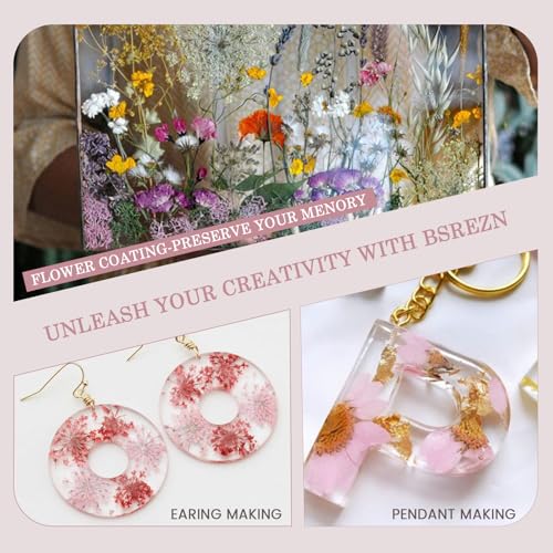 Bsrezn 1000g UV Resin Hard, Crystal Clear Solar Activated UV Glue for Jewelry Making (1000g) - size: 1000g