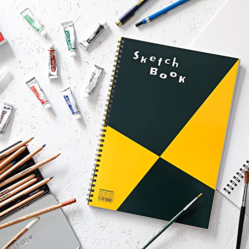 Maruman ZUAN Sketchbook, A3, 16.54" x 11.85", Classic Drawing Paper Sketchbook Pad, 24 Pages of Acid-Free Textured Paper for Sketching, Durable Twin-Wire Binding, Made in Japan - size: A3, style: SKETCHBOOK