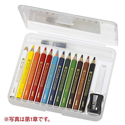 Mitsubishi Pencils UWCNCS12C3 Watercolor Pencils, Uniwater Color Compact, 12 Colors, Chapter 3 - style: Chapter 3