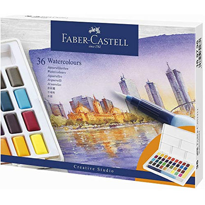 Faber-Castell FC169736 Watercolors in Pans 36ct Arts and Crafts, w36, Multi