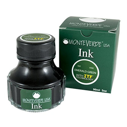 Monteverde USA Ink with ITF Technology, 90 ml Emerald Green (G308GN) - color: Emerald Green, style: 90ml