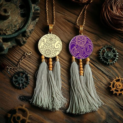 CHGCRAFT Polymer Clay Texture Sheets Mandala Scroll Pattern 5.5x5.5In | Silicone Texture Stamp Clay Mat for Jewelry and Earrings Making Tools - style: Scroll