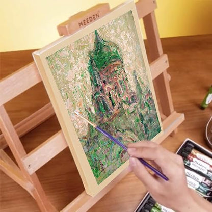 MEEDEN Unfinished Wood Canvas Board: 3/4” Deep 4x4” Wooden Canvas Panel Pack of 6 - Blank Cradled Wood Art Board for Painting - size: 4"x4"- 6 Pack