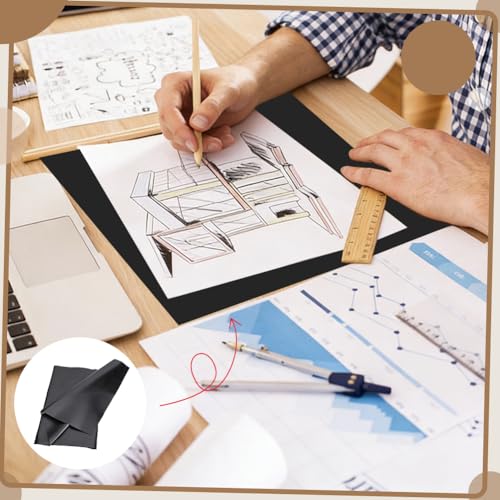 NBEADS 6 Pcs Large Carbon Paper for Tracing, 20.31x47.24 Inch Black Graphite Transfer Paper Carbon Wax Transfer Paper for Woodworking Fabric Canvas Patterns Sketch Drawing DIY Projects
