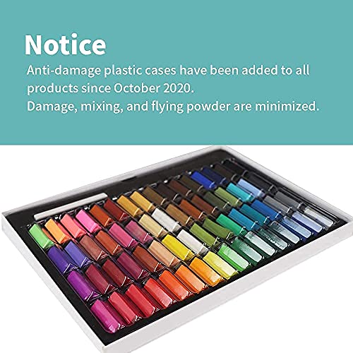 HA SHI Soft Chalk Short Pastels 64 Colors + Pastel Holder