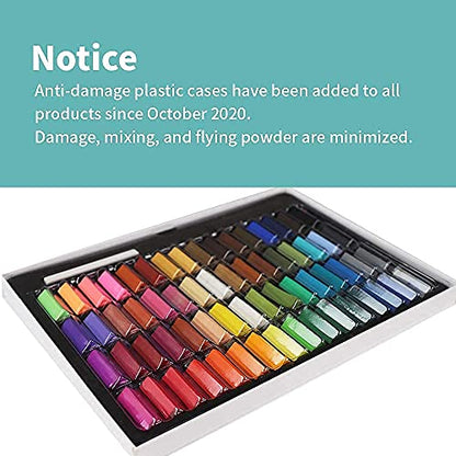 HA SHI Soft Chalk Short Pastels 64 Colors + Pastel Holder