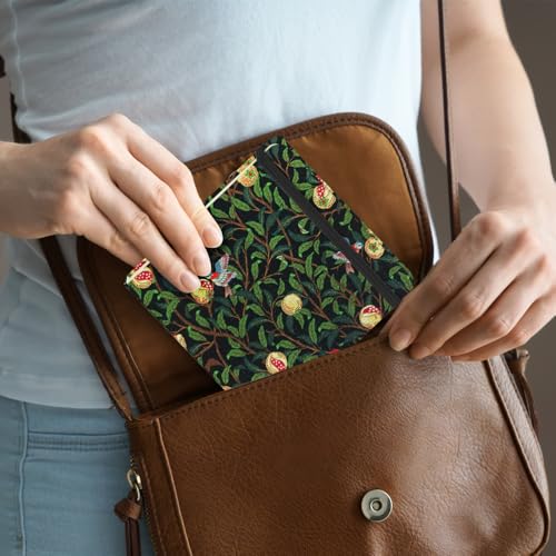 Square 4.8x4.8 inches 80gsm 96sheets/192 Pages Notebooks Blank Sketchbooks Travel Journal Pocket Hardcover Paint Writing Diary Memo Planner Cloth Cover. Pomegranate Bird - color: C Cloth Cover-Pomegranate Bird