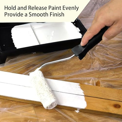 King Origin 10-Pack Paint Roller 4 Inch, 1/2" Nap, Small Paint Roller Covers, Lint Free Paint Roller Refills for Walls, Trim, and Home Painting Projects - size: 4", 10 PCS, Acrylic