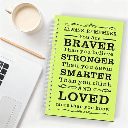 JOHSBYD 2Pcs Blank Spiral Notebook,Inspirational Gifts A5 Hardcover Sketch Book,Art Sketchbook for Drawing, Unlined, Plain Sketch Book for Women Men Work Writing,160 Pages (2, Blank Page Light Green) - color: Blank Page Light Green