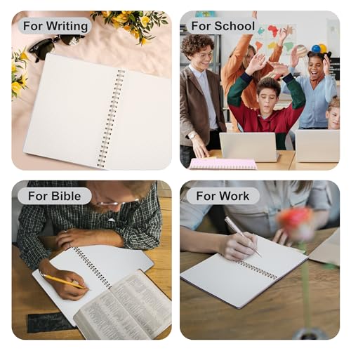 Yoment Graph Paper Notebook Spiral Notebook 8.5 x 11 A4 Large Grid Paper Notebooks, 100 GSM Thick Graph Paper, Plastic Cover Graphing Notebook for Work School Engineering, A4 Black - color: Black, style: E - Graph - A4