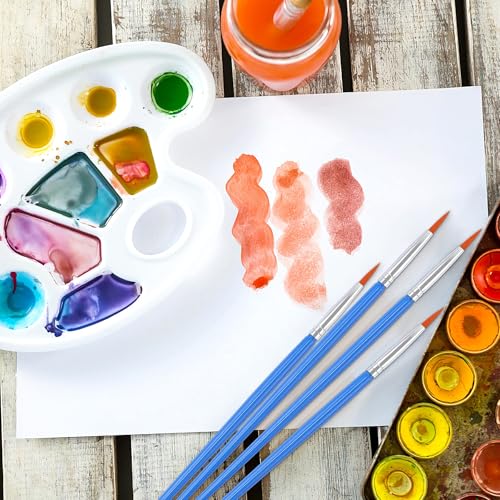 60 Pcs Round Paint Brushes,Small Brush Bulk for Detail Painting - style: Round Brushes