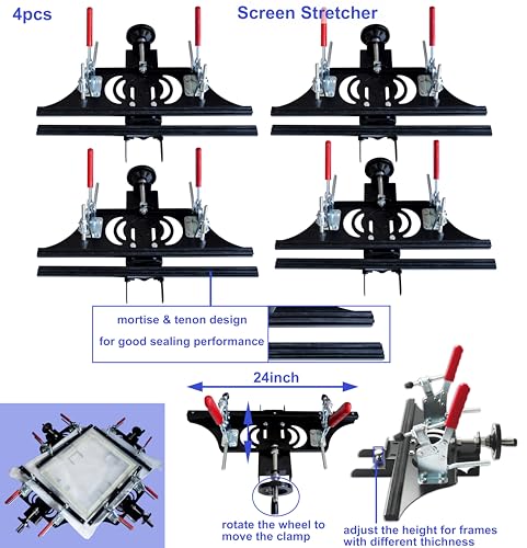 4 Color Screen Printing Kit Silk Screen Printing Machine Screen Printing Press 4 Color 1 Station