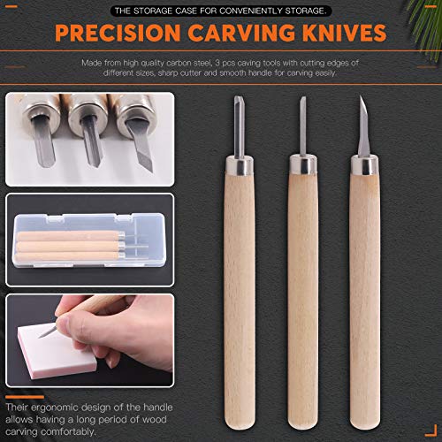Rustark 22 Pcs Mixed Rubber Stamp Carving Blocks Set with Carving Knives and Whetstone, Carve Block Printing Carving Block Kit for Printmaking, Scrapbooking, Sculpting, Stamping