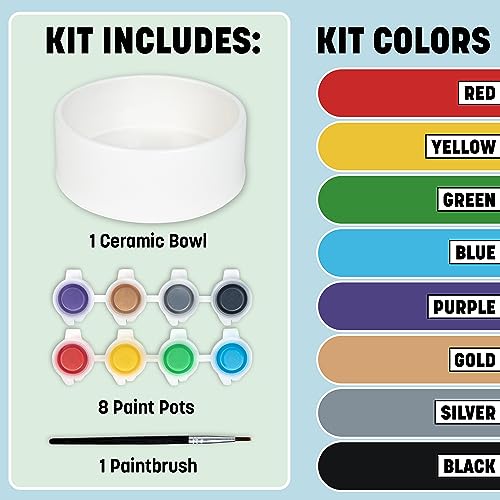 Tulip Painted by Me Ceramic Painting Kit - Pet Bowl - color: Pet Bowl