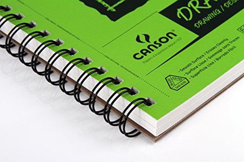 Canson XL Series Drawing Pad, Side Wire Bound, 9x12 inches, 60 Sheets - Artist Paper for Students, Marker, Pen, Ink, Pencil